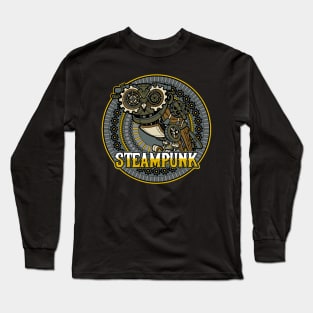 Steampunk Owl Long Sleeve T-Shirt